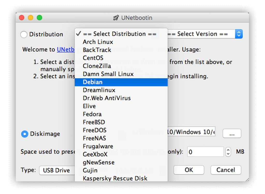 mac os bootable usb software